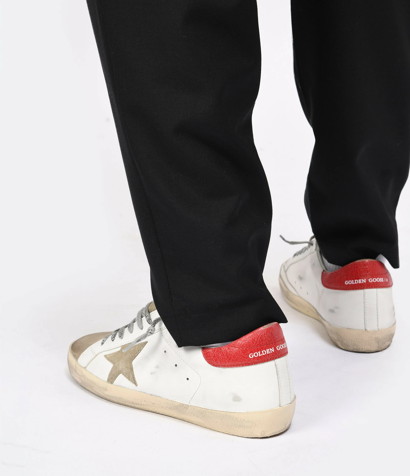 Golden Goose Baskets Homme Superstar Cuir Blanc Taupe Rouge 8 Golden Goose Baskets Homme Superstar Cuir Blanc Taupe Rouge – Image 6