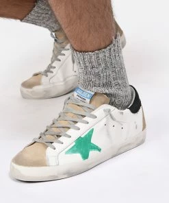 Golden Goose Baskets Homme Superstar Cuir Blanc Vert Noir -Golden Goose-boutique golde look20230116 317