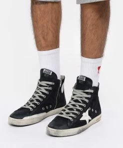 Golden Goose Baskets Homme Francy Cuir Suédé Bleu Nuit 12 Golden Goose Baskets Homme Francy Cuir Suédé Bleu Nuit -Golden Goose-boutique golde look20230116 356
