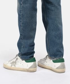Golden Goose Baskets Homme Superstar Cuir Blanc Vert -Golden Goose-boutique golde look20230116 384