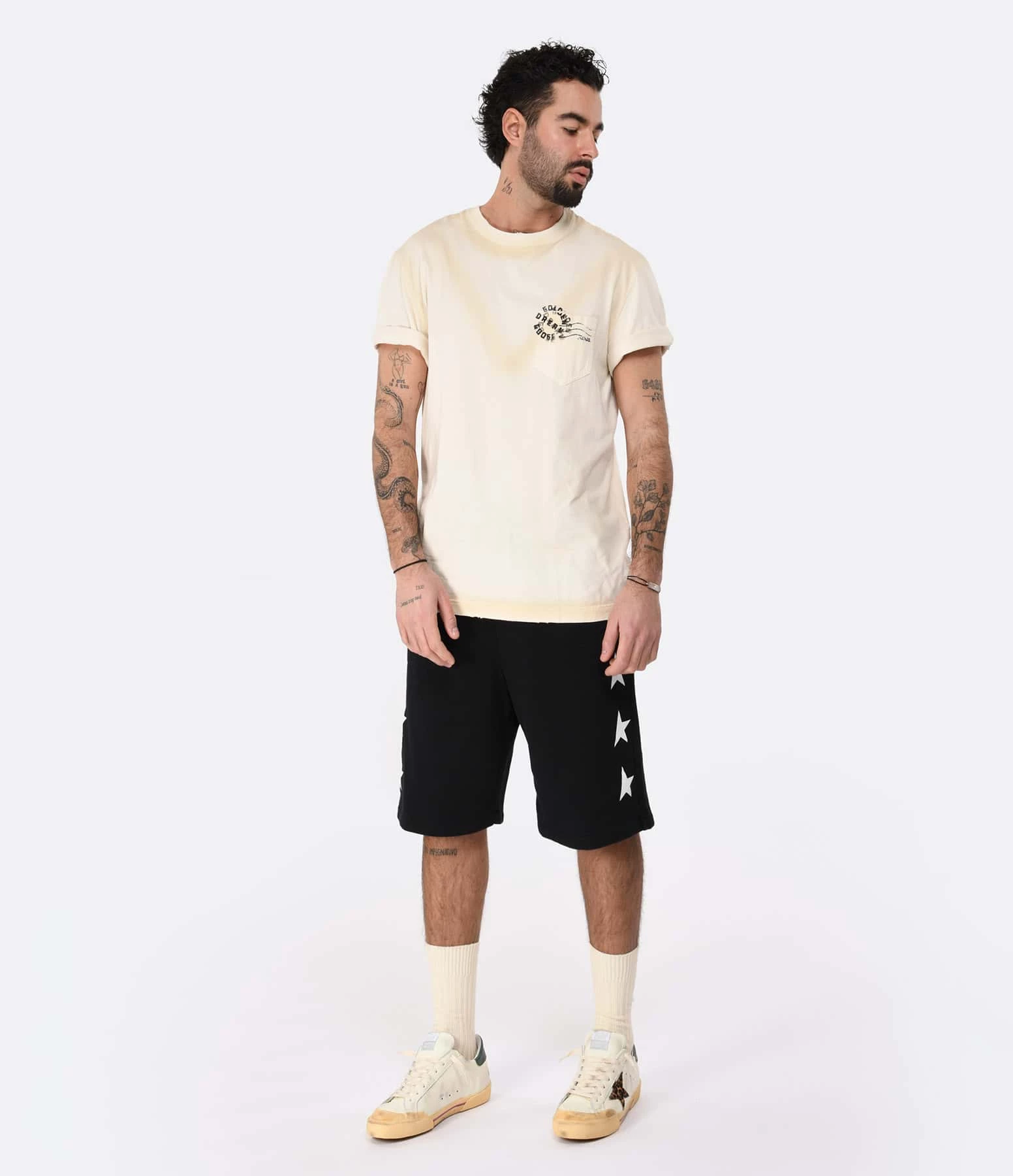 Golden Goose Baskets Homme Superstar Cuir Crème Léopard Vert 8 Golden Goose Baskets Homme Superstar Cuir Crème Léopard Vert – Image 6