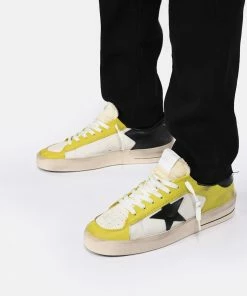 Golden Goose Baskets Homme Stardan Cuir Jaune Blanc Noir -Golden Goose-boutique golde look20230116 85