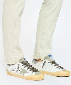 Golden Goose Baskets Superstar Cuir Blanc Taupe Argenté -Golden Goose-boutique golde look20230124 51