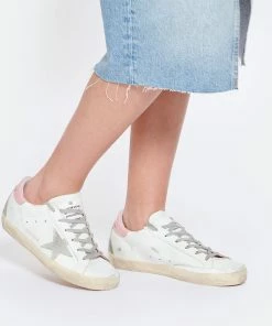 Golden Goose Baskets Superstar Cuir Blanc Rose Pâle -Golden Goose-boutique golde look20230203 68