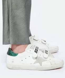 Golden Goose Baskets Old School Cuir Blanc Gris Émeraude 11 Golden Goose Baskets Old School Cuir Blanc Gris Émeraude -Golden Goose-boutique golde look20230301 63