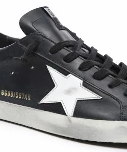 Golden Goose Baskets Superstar Cuir Noir Blanc -Golden Goose-boutique golde25921 pck20200610 4 1