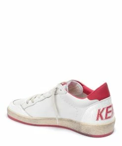 Golden Goose Baskets Homme Ball Star Cuir Blanc Rouge -Golden Goose-boutique golde25935 pck20200731 3