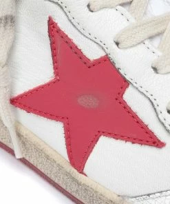 Golden Goose Baskets Homme Ball Star Cuir Blanc Rouge -Golden Goose-boutique golde25935 pck20200731 4