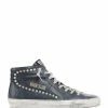 Golden Goose Baskets Slide Cuir Clous Noir