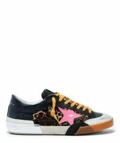 Golden Goose Baskets Homme Superstar Cuir Pony Léopard