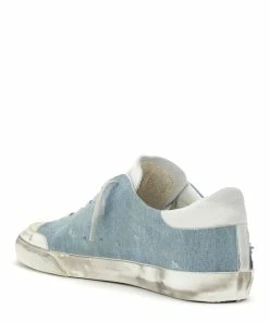 Golden Goose Baskets Homme Superstar Cuir Denim Bleu Clair Blanc -Golden Goose-boutique golde30404 pck20210318 3
