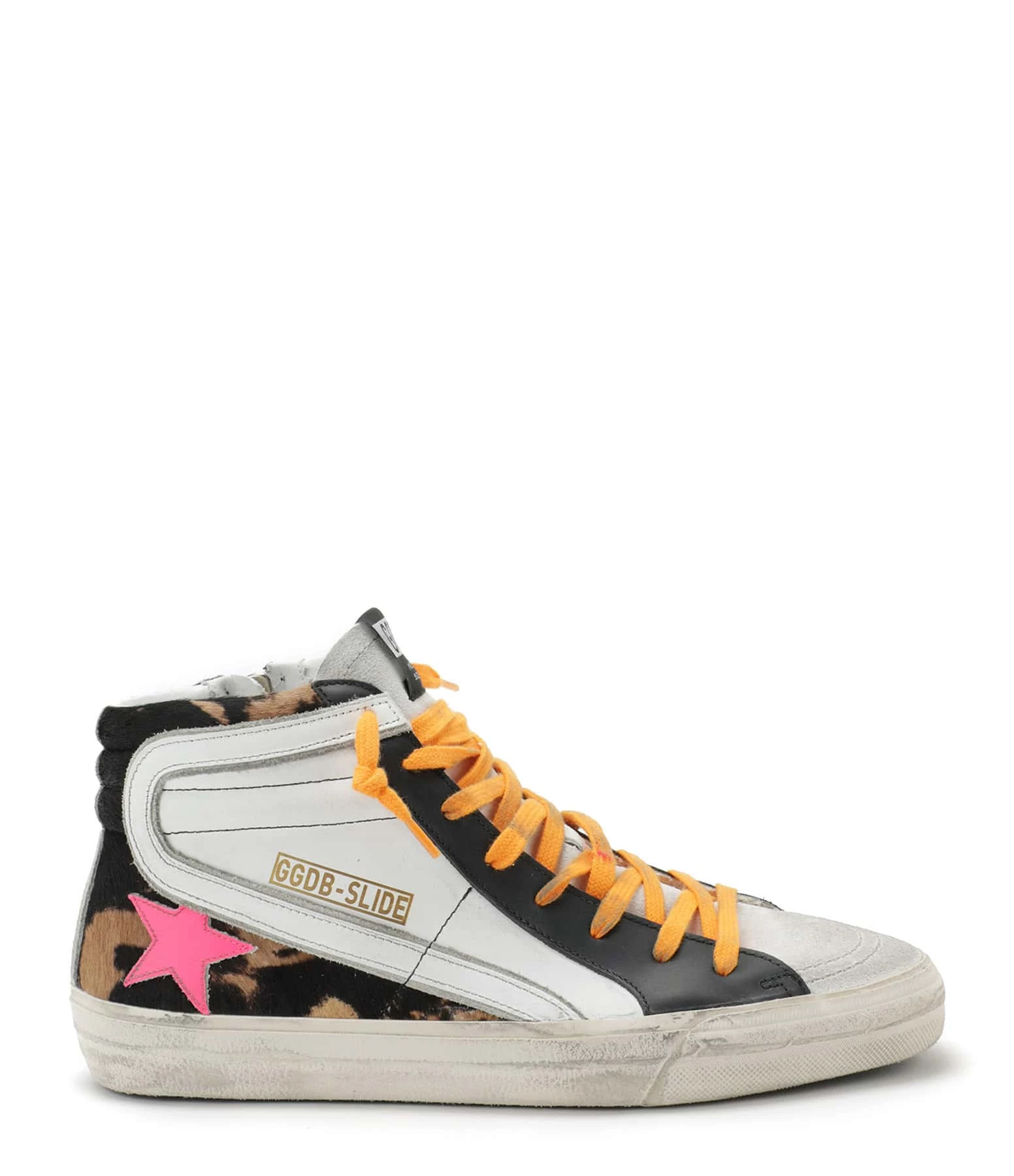 Golden Goose Baskets Homme Slide Cuir Horsy Léopard Fushia Orange 3 Golden Goose Baskets Homme Slide Cuir Horsy Léopard Fushia Orange