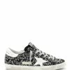 Golden Goose Baskets Superstar Imprimé Cuir Suédé Noir -Golden Goose-boutique golde30437 pck20210322 1