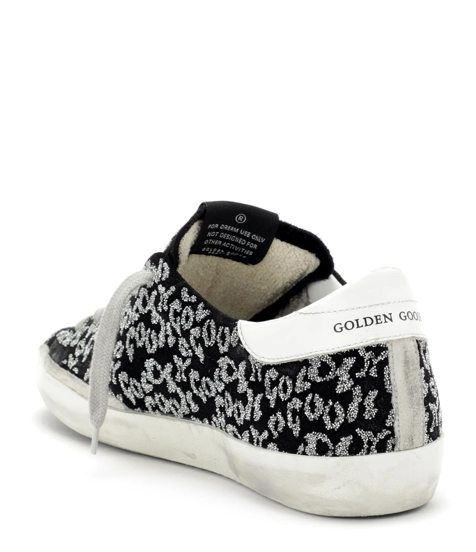 Golden Goose Baskets Superstar Imprimé Cuir Suédé Noir 4 Golden Goose Baskets Superstar Imprimé Cuir Suédé Noir – Image 2