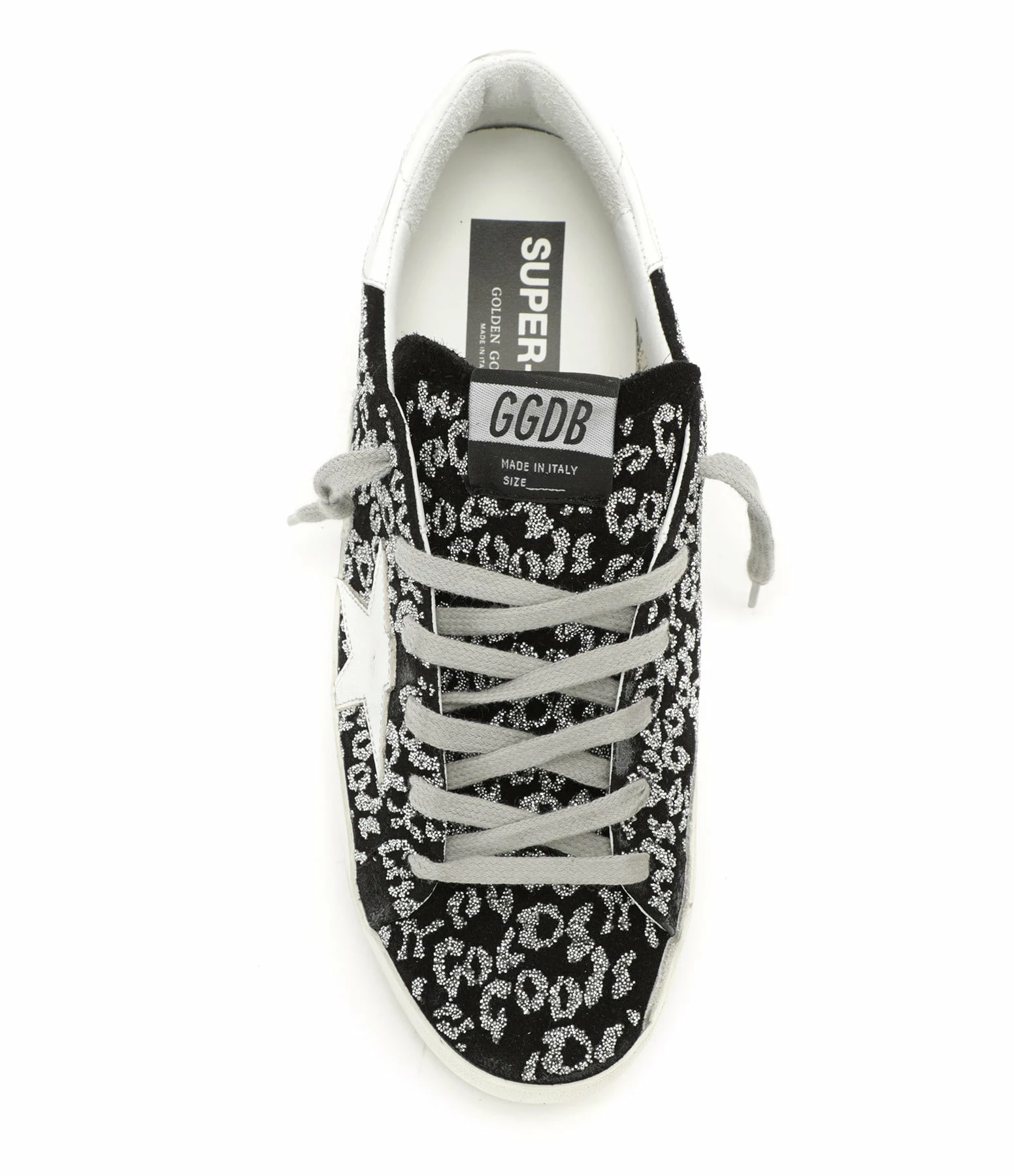 Golden Goose Baskets Superstar Imprimé Cuir Suédé Noir 5 Golden Goose Baskets Superstar Imprimé Cuir Suédé Noir – Image 3