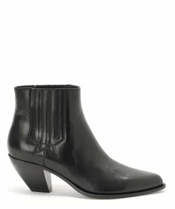 Golden Goose Bottines Sunset Cuir Noir