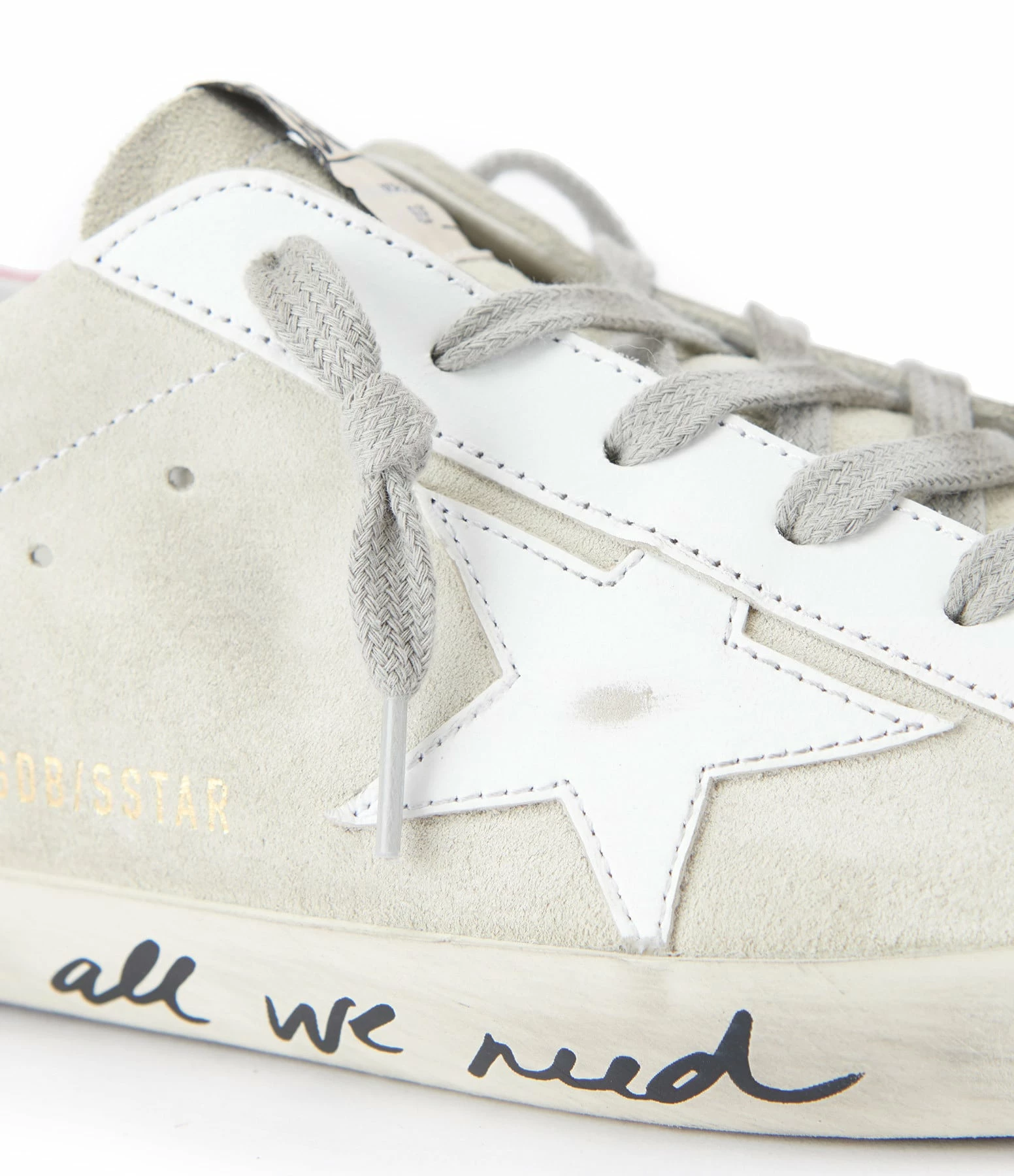 Golden Goose Baskets Superstar Sérigraphie Cuir Suédé Gris 6 Golden Goose Baskets Superstar Sérigraphie Cuir Suédé Gris – Image 4