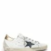 Golden Goose Baskets Superstar Sérigraphié Cuir Blanc Doré -Golden Goose-boutique golde33514 pck20210607 1