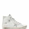 Golden Goose Baskets Homme Francy Cuir Blanc Argenté -Golden Goose-boutique golde33524 pck20210723 1 1