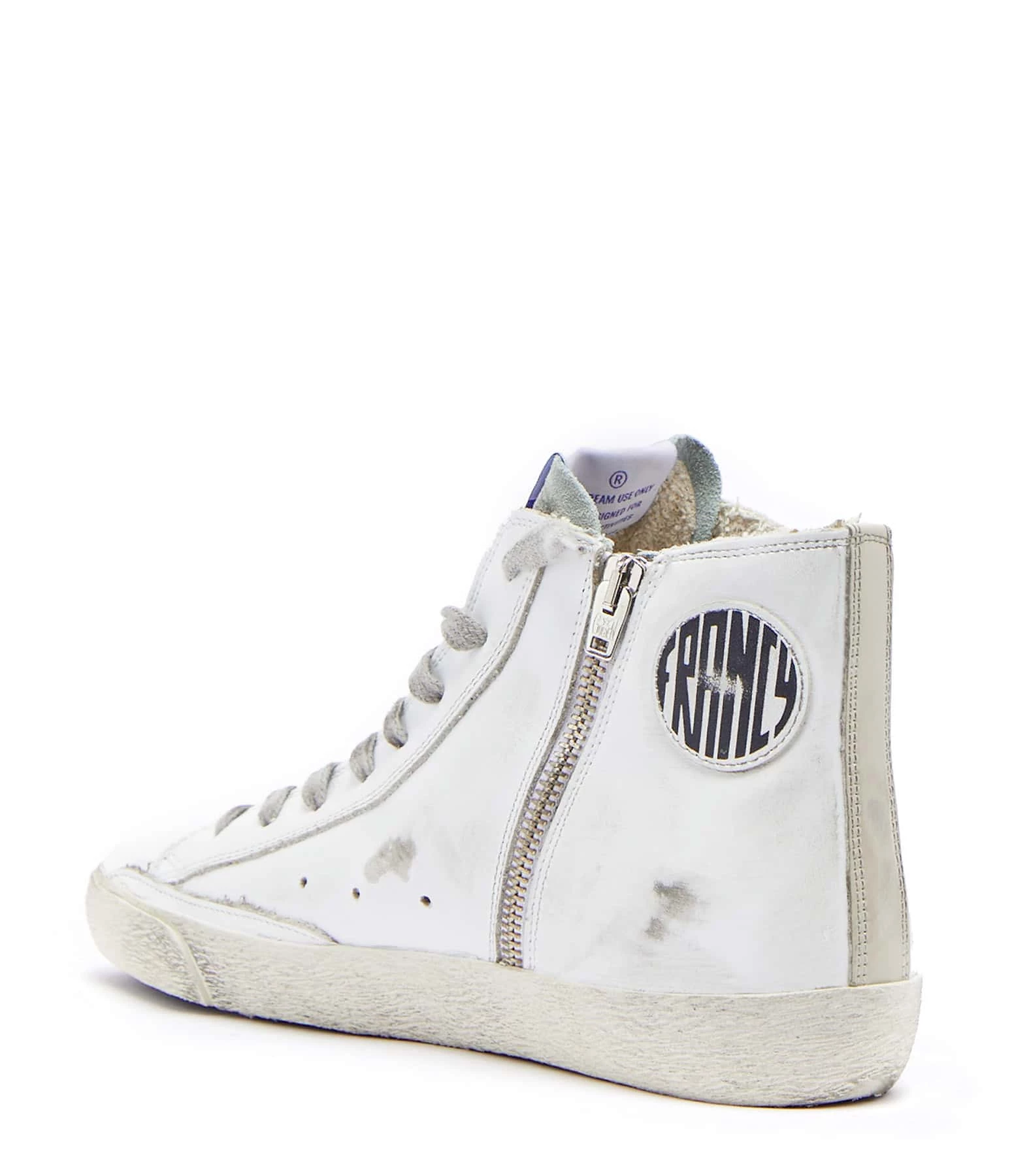 Golden Goose Baskets Homme Francy Cuir Blanc Argenté 5 Golden Goose Baskets Homme Francy Cuir Blanc Argenté – Image 3