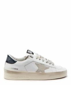 Golden Goose Baskets Stardan Cuir Blanc Noir