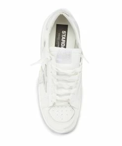 Golden Goose Baskets Stardan Cuir Blanc Argenté -Golden Goose-boutique golde33539 pck20210722 2