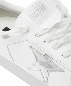 Golden Goose Baskets Stardan Cuir Blanc Argenté -Golden Goose-boutique golde33539 pck20210722 4