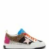 Golden Goose Baskets Yeah Cuir Suédé Léopard Multicolore