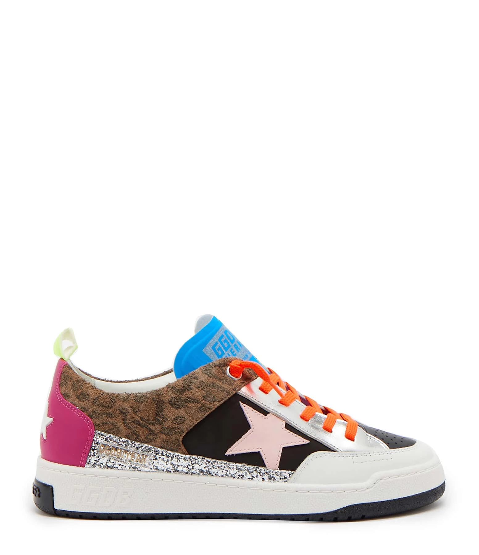 Golden Goose Baskets Yeah Cuir Suédé Léopard Multicolore 3 Golden Goose Baskets Yeah Cuir Suédé Léopard Multicolore
