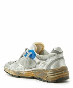 Golden Goose Baskets Homme Running Dad Cuir Argenté Bleu 8 Golden Goose Baskets Homme Running Dad Cuir Argenté Bleu -Golden Goose-boutique golde33544 pck20210614 3 1
