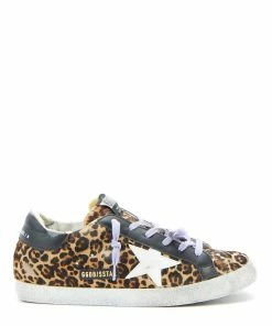 Golden Goose Baskets Superstar Cuir Léopard