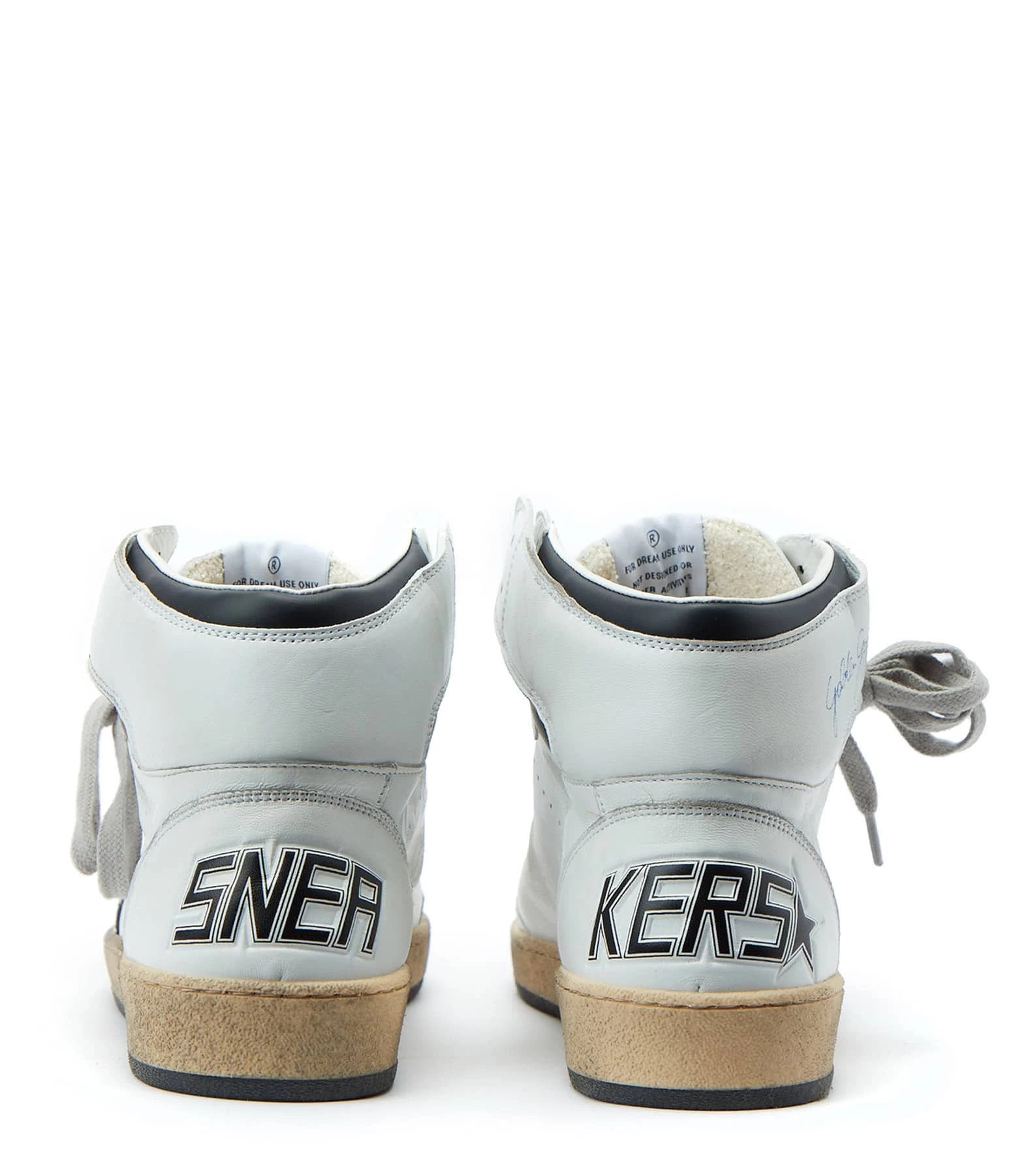 Golden Goose Baskets Sky Star Sérigraphie Cuir Blanc 7 Golden Goose Baskets Sky Star Sérigraphie Cuir Blanc – Image 5