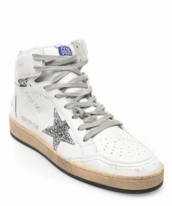 Golden Goose Baskets Sky Star Sérigraphie Cuir Blanc Glitter -Golden Goose-boutique golde33556 pck20221229 3