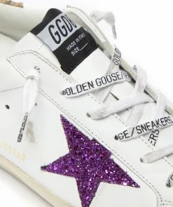 Golden Goose Baskets Superstar Cuir Blanc Glitter Violet 10 Golden Goose Baskets Superstar Cuir Blanc Glitter Violet -Golden Goose-boutique golde33640 pck20210722 4
