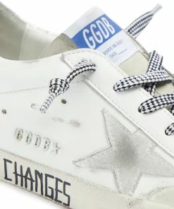 Golden Goose Baskets Superstar Sérigraphie Cuir Blanc -Golden Goose-boutique golde33646 pck20210910 4
