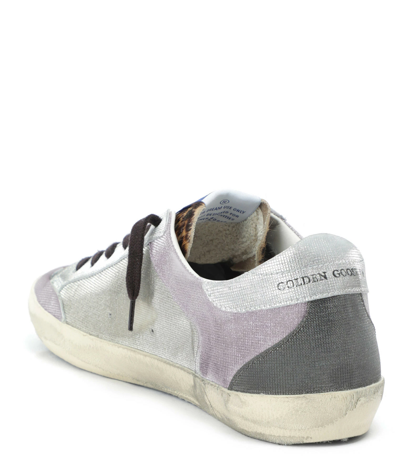 Golden Goose Baskets Superstar Cuir Lila Léopard 5 Golden Goose Baskets Superstar Cuir Lila Léopard – Image 3