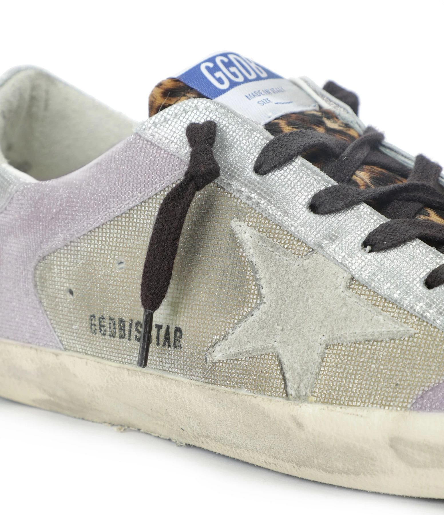 Golden Goose Baskets Superstar Cuir Lila Léopard 6 Golden Goose Baskets Superstar Cuir Lila Léopard – Image 4