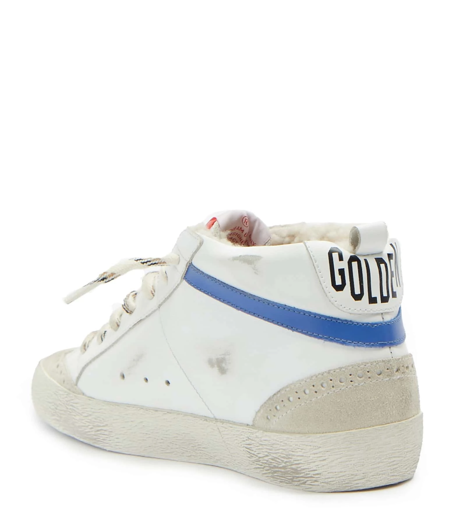 Golden Goose Baskets Mid Star Cuir Blanc Glitter 5 Golden Goose Baskets Mid Star Cuir Blanc Glitter – Image 3