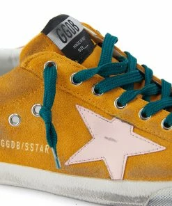 Golden Goose Baskets Homme Superstar Cuir Suédé Orange Blanc -Golden Goose-boutique golde33656 pck20210607 4
