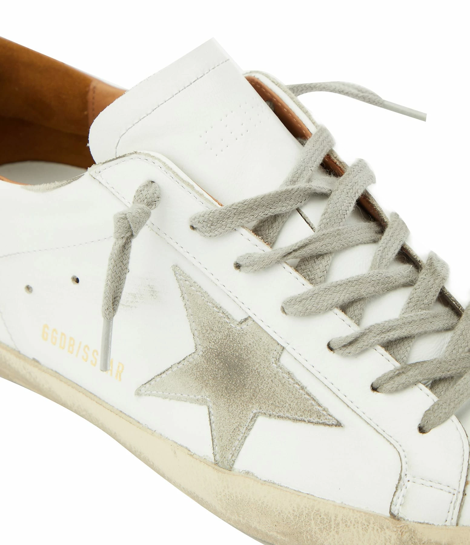 Golden Goose Baskets Superstar Cuir Blanc Marron 6 Golden Goose Baskets Superstar Cuir Blanc Marron – Image 4