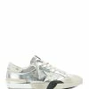 Golden Goose Baskets Homme Superstar Cuir Argenté Blanc -Golden Goose-boutique golde33669 pck20210910 1