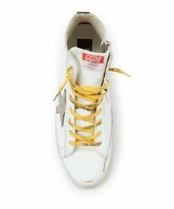 Golden Goose Baskets Homme Francy Cuir Blanc Kaki -Golden Goose-boutique golde33671 pck20210729 2