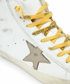 Golden Goose Baskets Homme Francy Cuir Blanc Kaki -Golden Goose-boutique golde33671 pck20210729 4