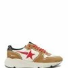 Golden Goose Baskets Homme Running Cuir Nubuck Blanc Cognac -Golden Goose-boutique golde33681 pck20210910 1
