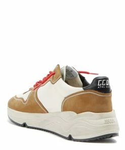 Golden Goose Baskets Homme Running Cuir Nubuck Blanc Cognac -Golden Goose-boutique golde33681 pck20210910 3