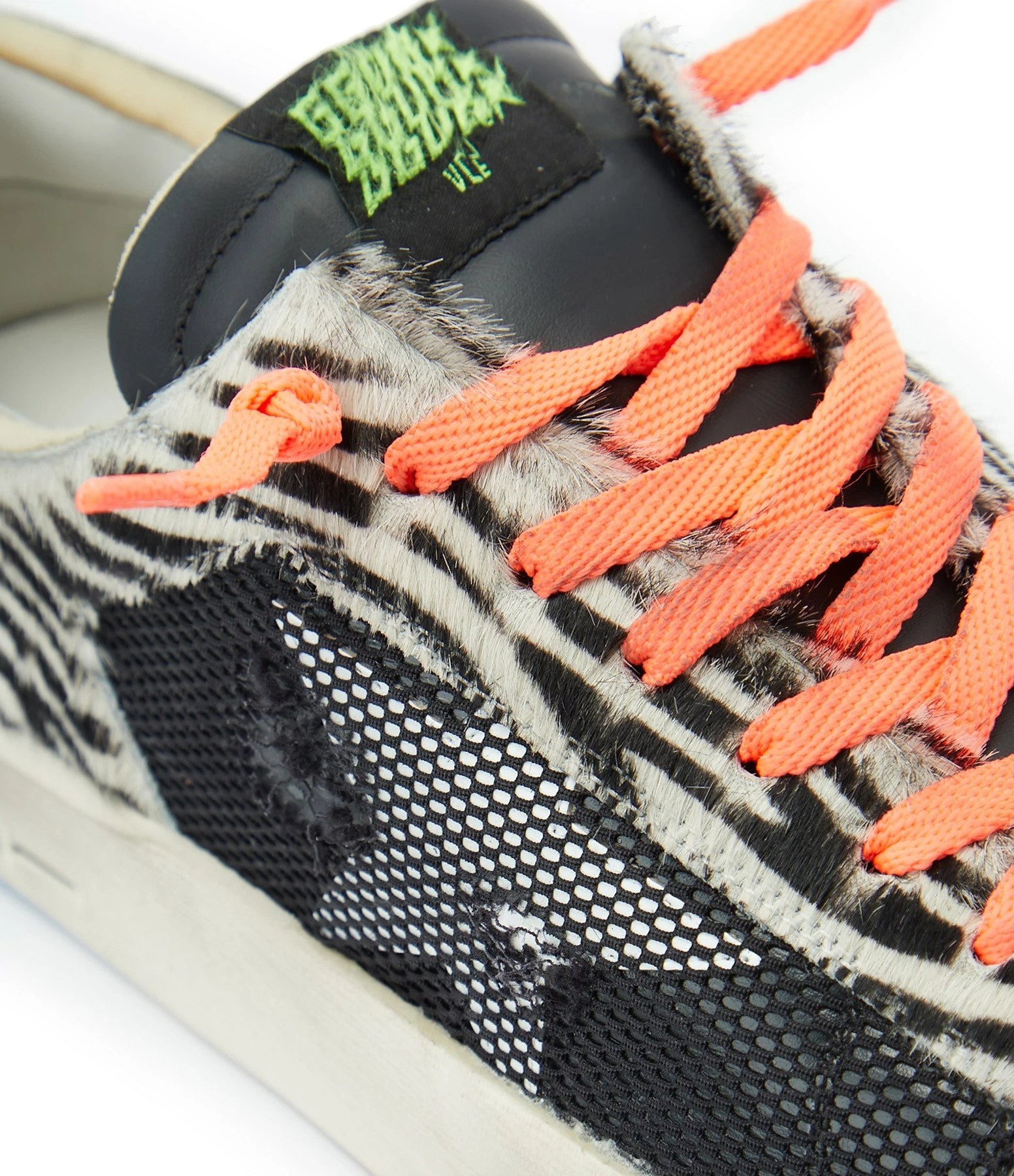 Golden Goose Baskets Homme Stardan Cuir Noir Horsy Zèbre 6 Golden Goose Baskets Homme Stardan Cuir Noir Horsy Zèbre – Image 4