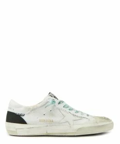 Golden Goose Baskets Homme Superstar Toile Blanc Noir