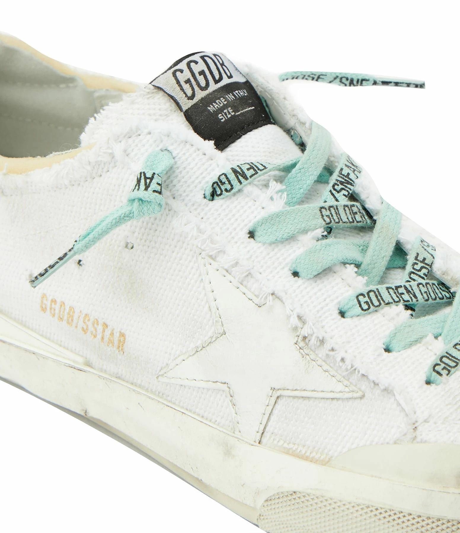 Golden Goose Baskets Homme Superstar Toile Blanc Noir 6 Golden Goose Baskets Homme Superstar Toile Blanc Noir – Image 4