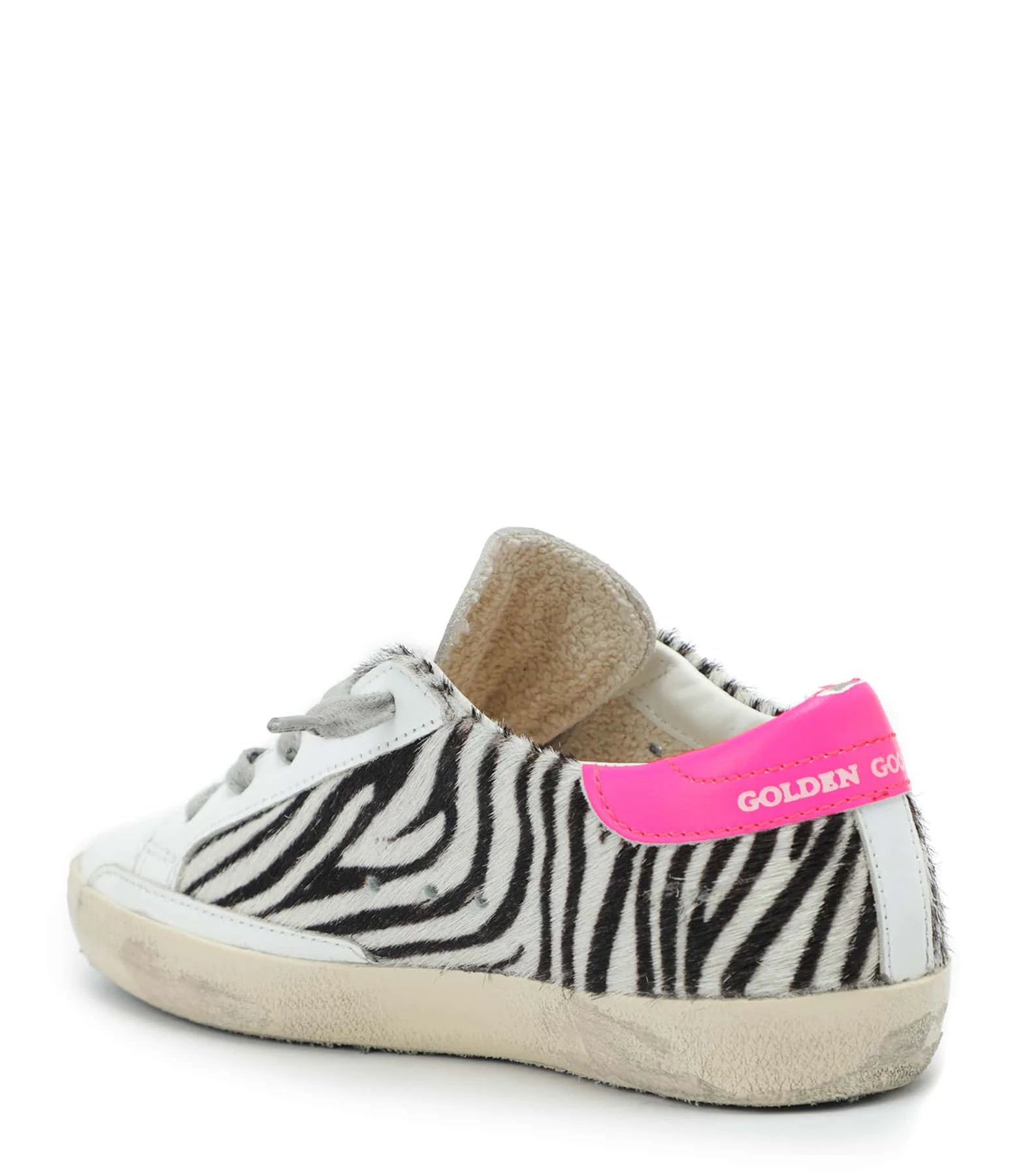 Golden Goose Baskets Bébé Superstar Cuir Horsy Zèbre Rose 5 Golden Goose Baskets Bébé Superstar Cuir Horsy Zèbre Rose – Image 3