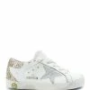 Golden Goose Baskets Bébé Superstar Cuir Glitter Blanc Doré -Golden Goose-boutique golde37735 pck20220314 1